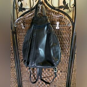 Vintage Y2K Grunge Derek Alexander Leather Backpack Purse